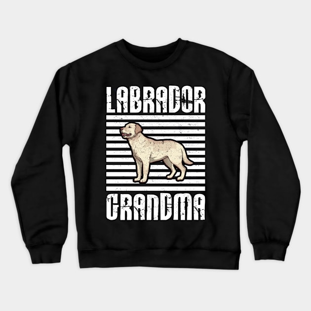 Labrador Grandma Proud Dogs Crewneck Sweatshirt by aaltadel